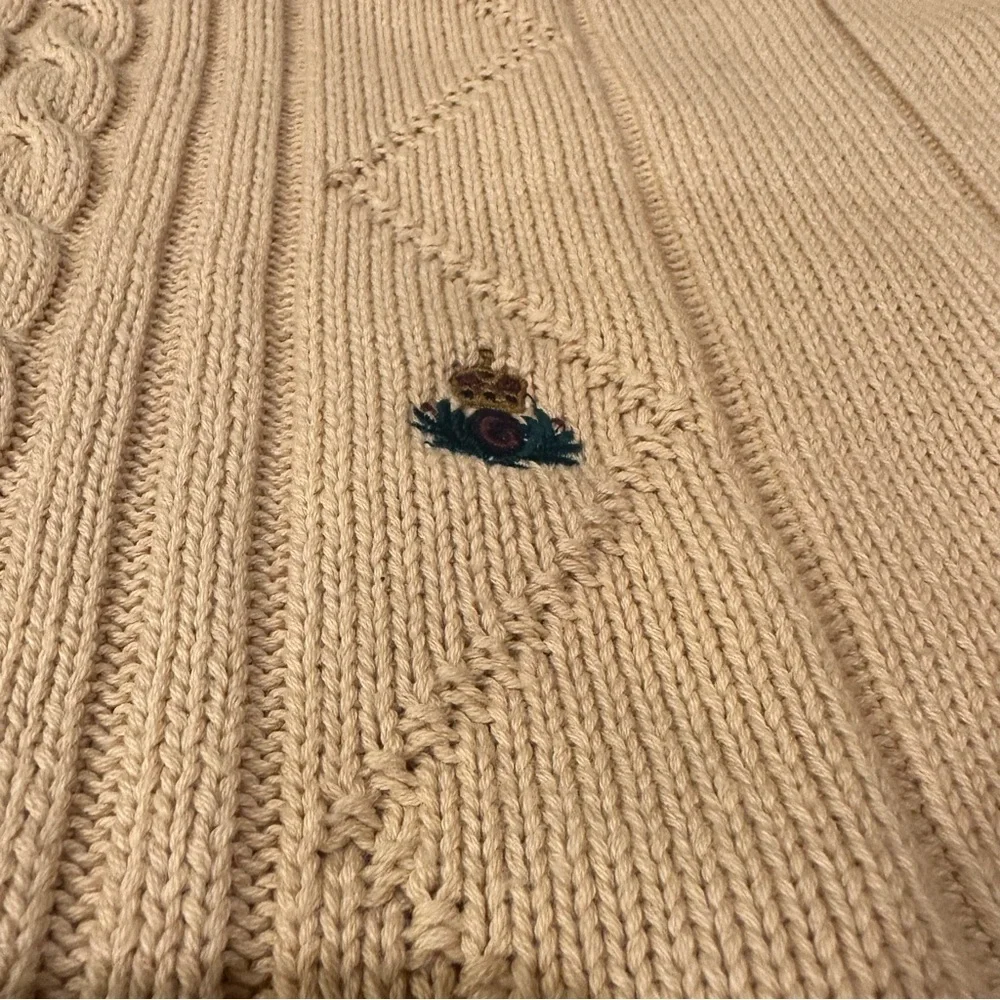 Gant Preppy Cable Knit Sweater - Tan